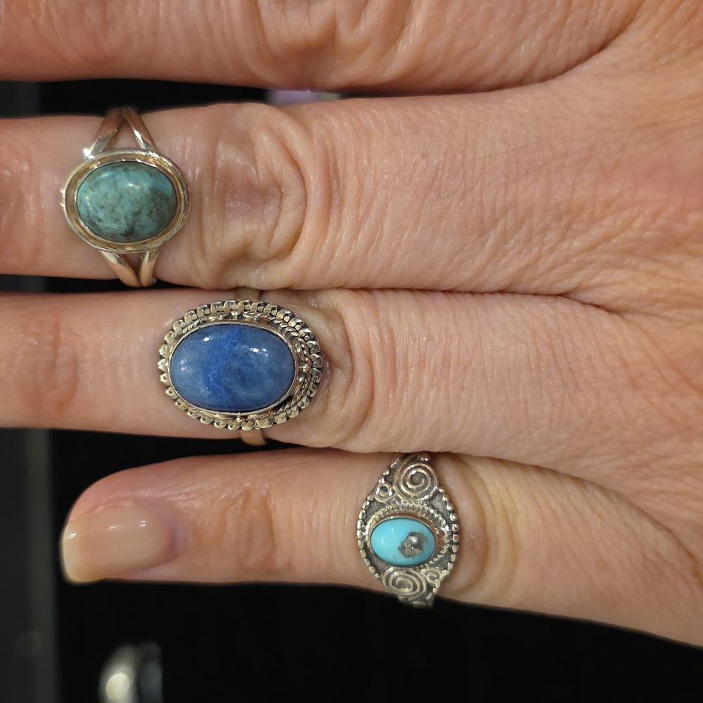 NEW Size 6.5 Genuine Sterling Silver Rings - Picture 8 of 10